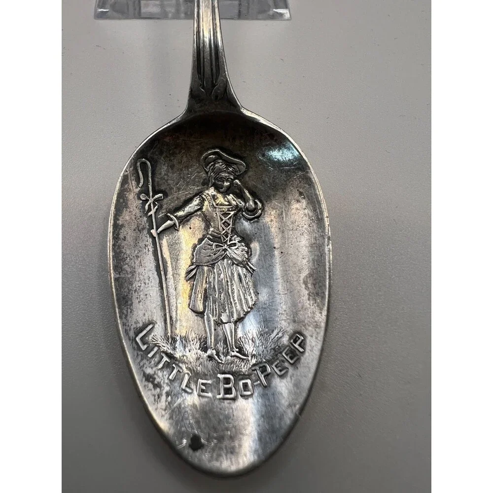 Antique Art Nouveau Sterling Silver Little Bo-Peep Spoon PAYE & BAKER